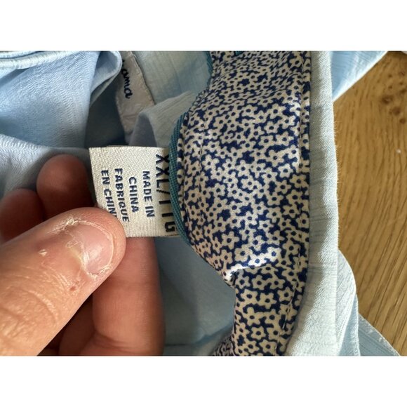 Tommy Bahama Men Button Down Long Sleeve Shirt Silk Cotton Blend Size XXL Preppy - Picture 14 of 15